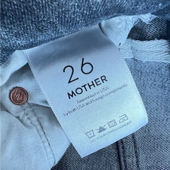 Mother HW Looker Ankle Fray Best Kept in the Shadows  Jeans Size 26 - Picture 5 of 13